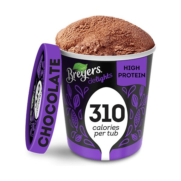 Breyers Delights Double Chocolate High Protein Ice Cream 500ml (Lower