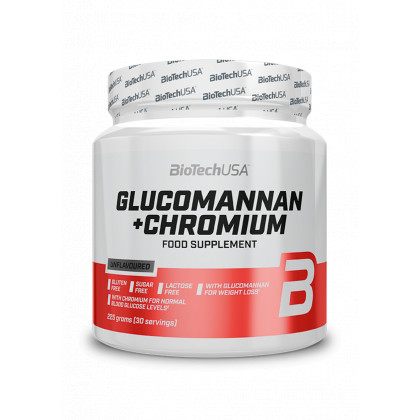 BioTechUSA Glucomannan + Chromium étrend - kiegészítő italpor 225 g