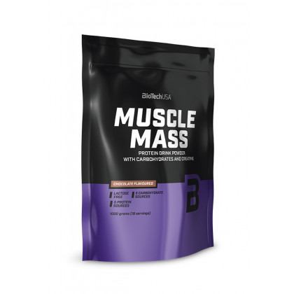 BioTechUSA Muscle Mass szénhidrát - és fehérjetartalmú italpor 4000 g