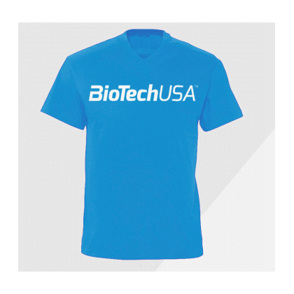 BioTechUSA Tropical Blue póló, kék férfi